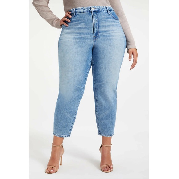 BNWT Mom Jeans, Good American Premium Denim - Picture 1 of 5